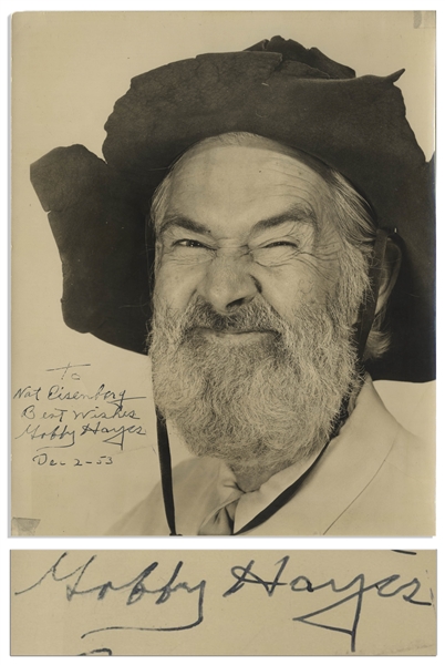 Gabby Hayes Signed Photo Measuring 7.75'' x 9.5''